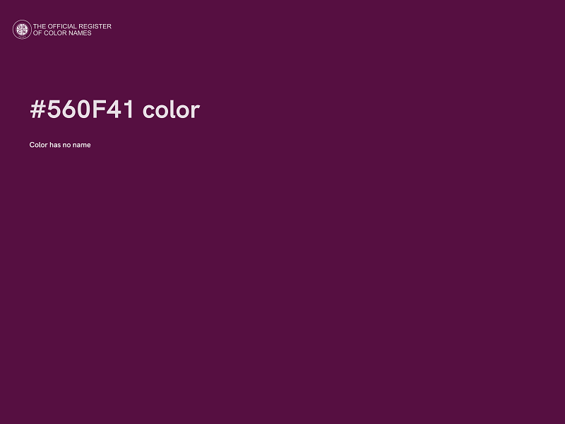 #560F41 color image