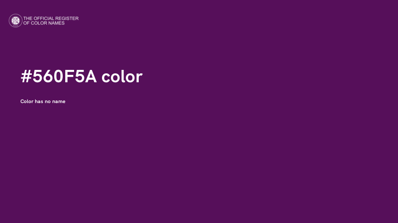 #560F5A color image