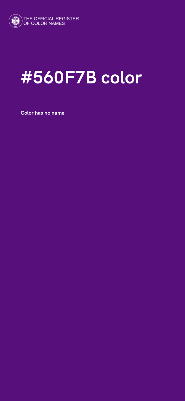#560F7B color image