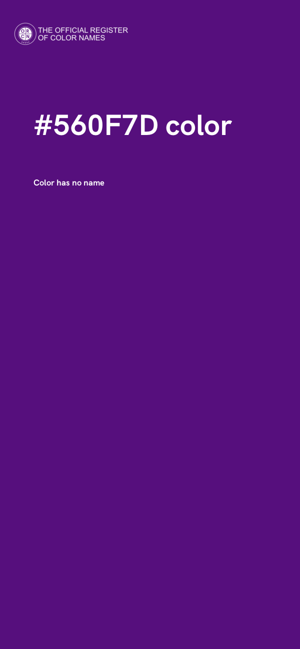 #560F7D color image