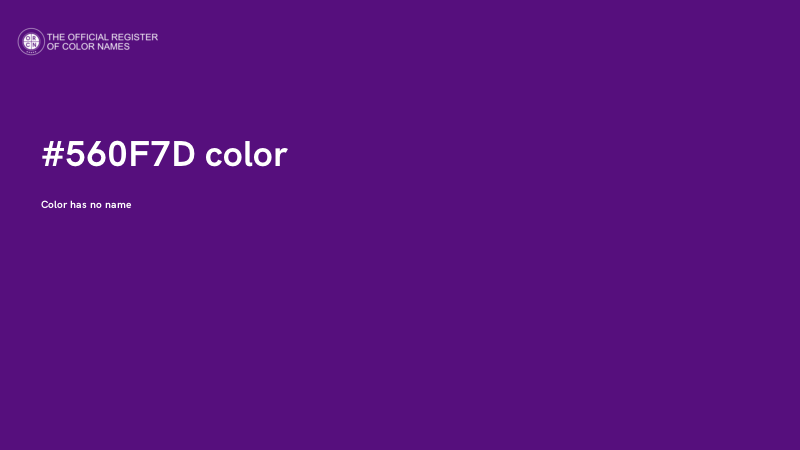 #560F7D color image