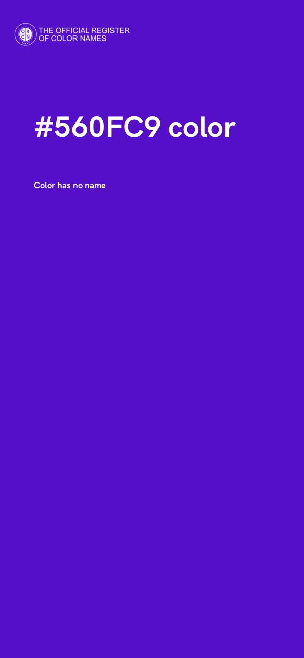 #560FC9 color image