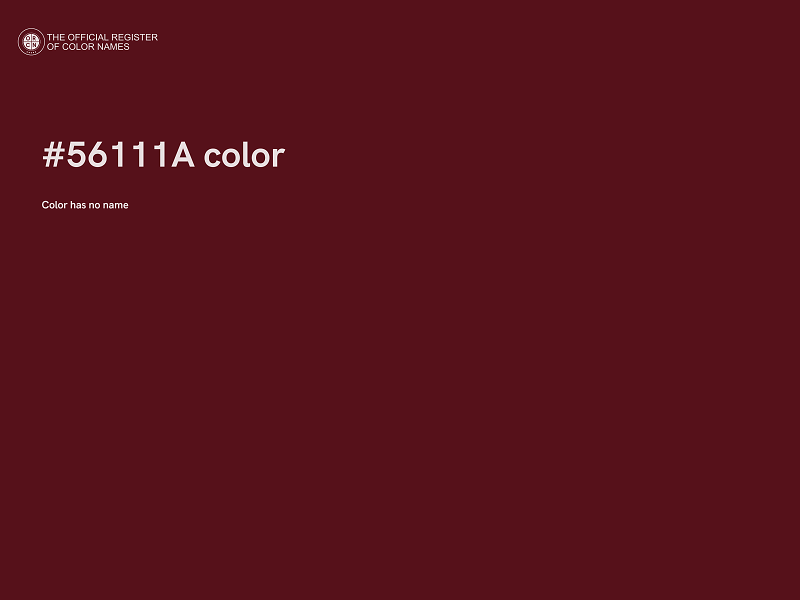 #56111A color image