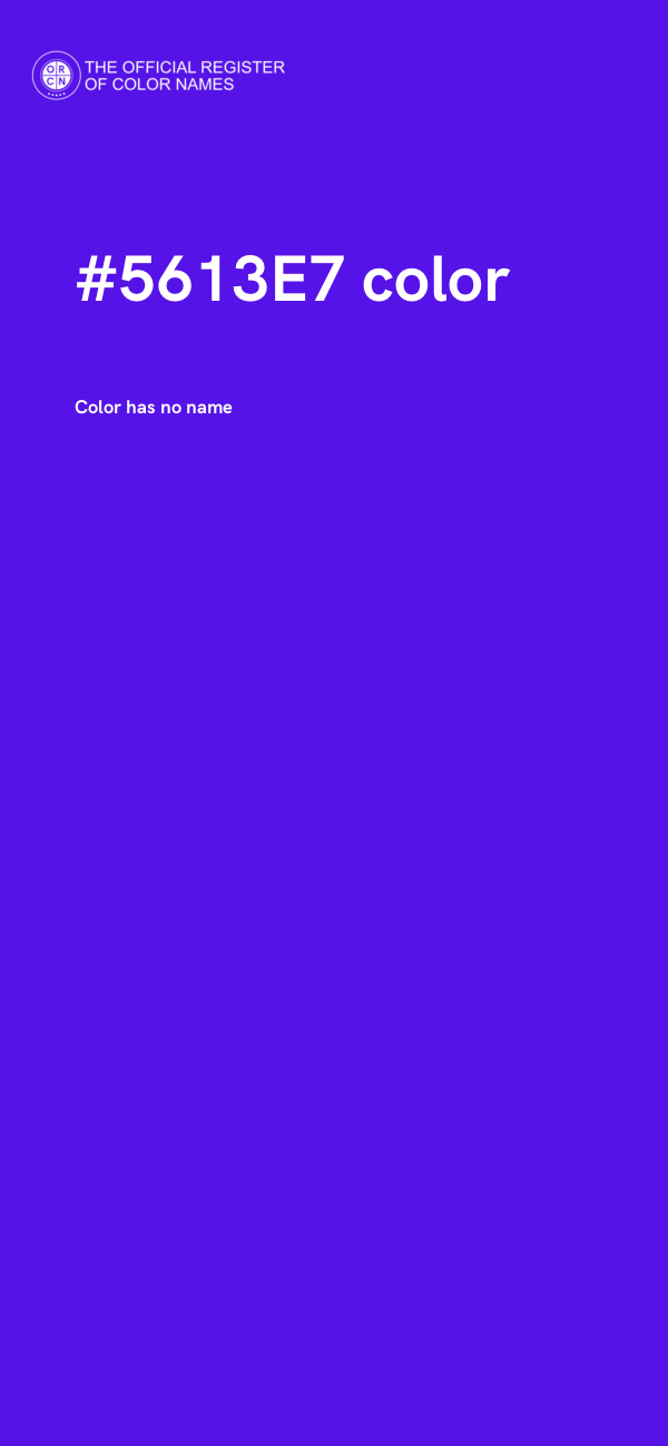 #5613E7 color image