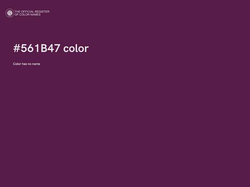 #561B47 color image