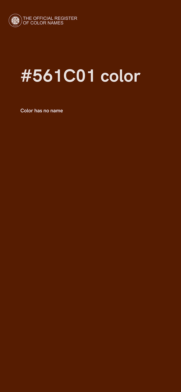 #561C01 color image
