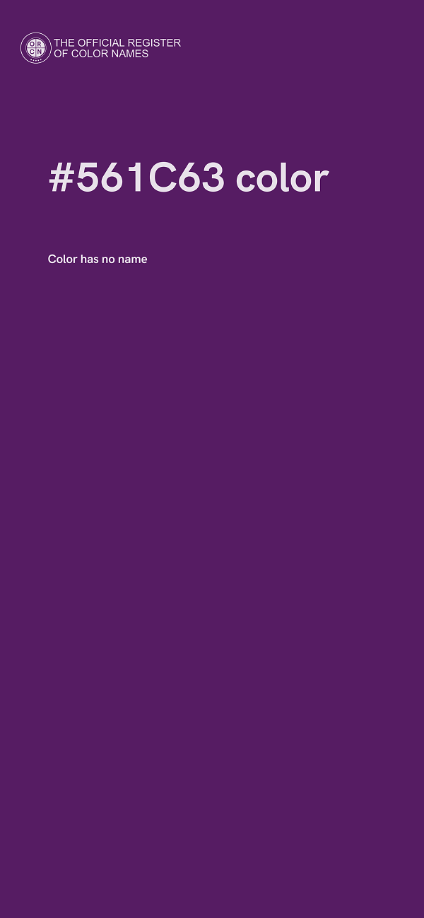 #561C63 color image