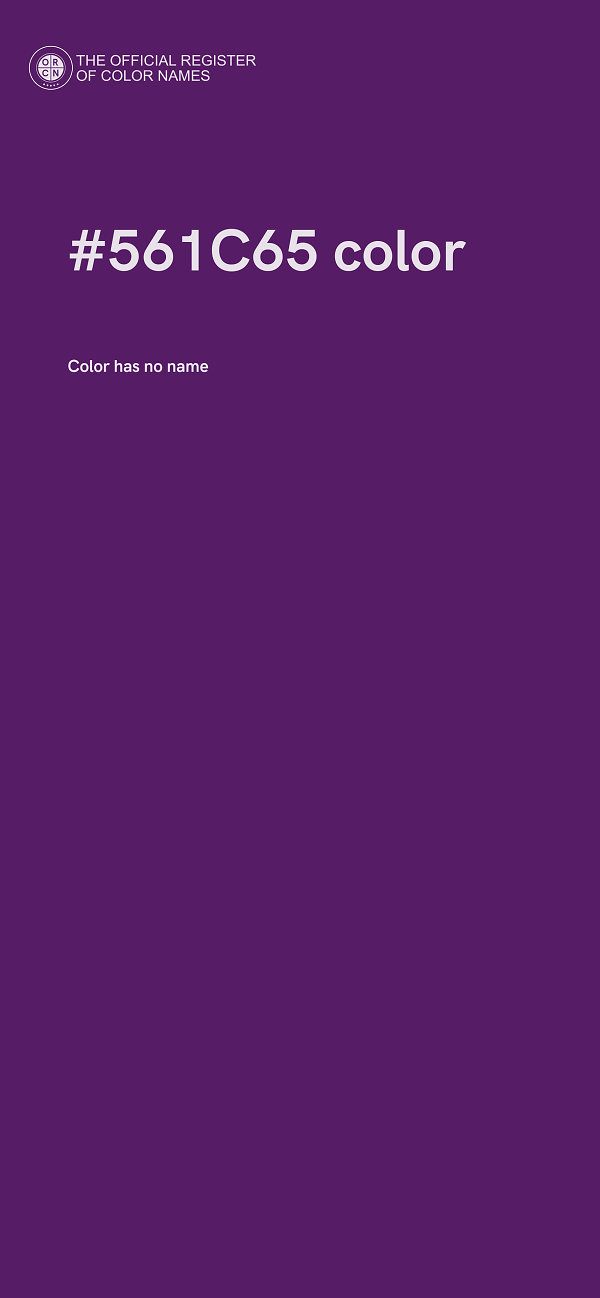 #561C65 color image