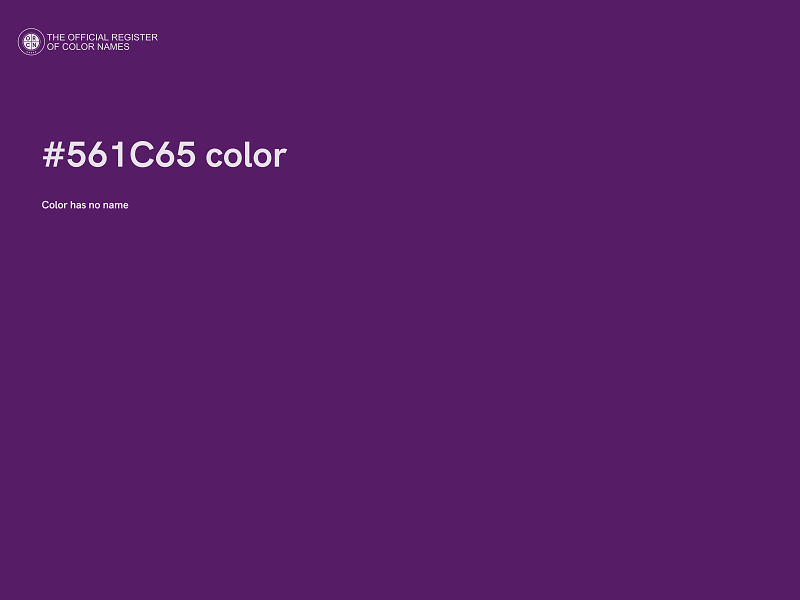 #561C65 color image