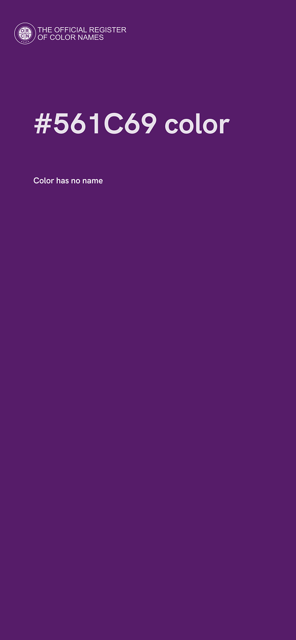 #561C69 color image