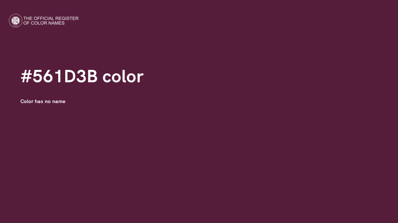 #561D3B color image