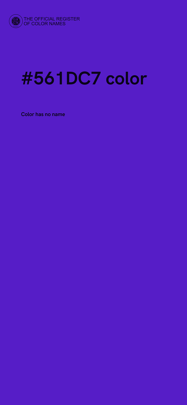 #561DC7 color image