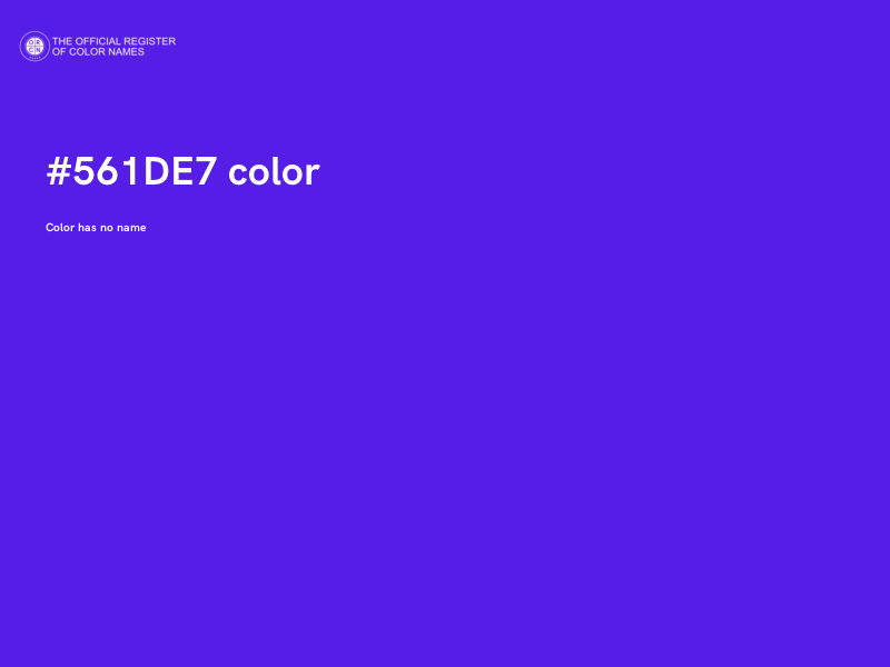 #561DE7 color image