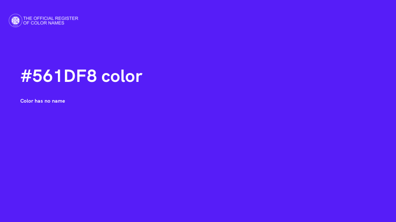 #561DF8 color image