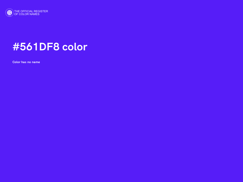 #561DF8 color image