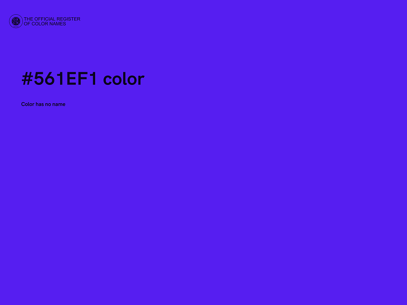 #561EF1 color image