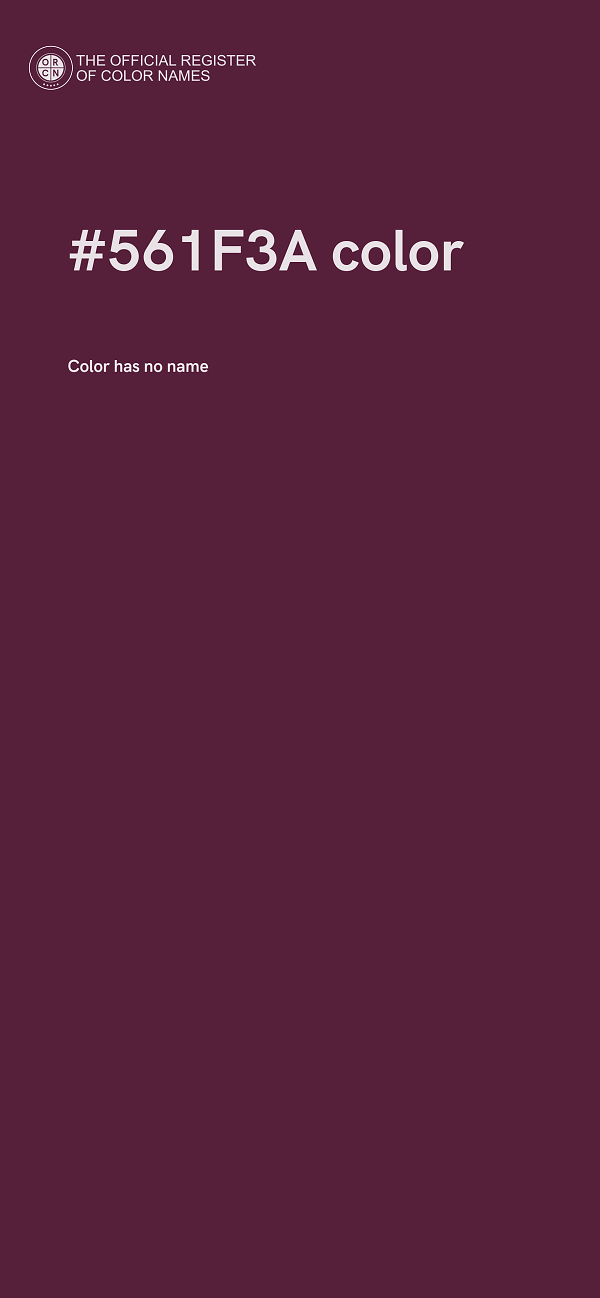 #561F3A color image