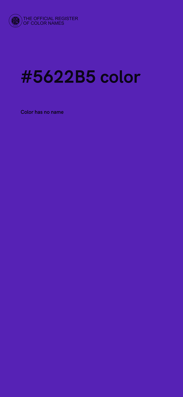 #5622B5 color image
