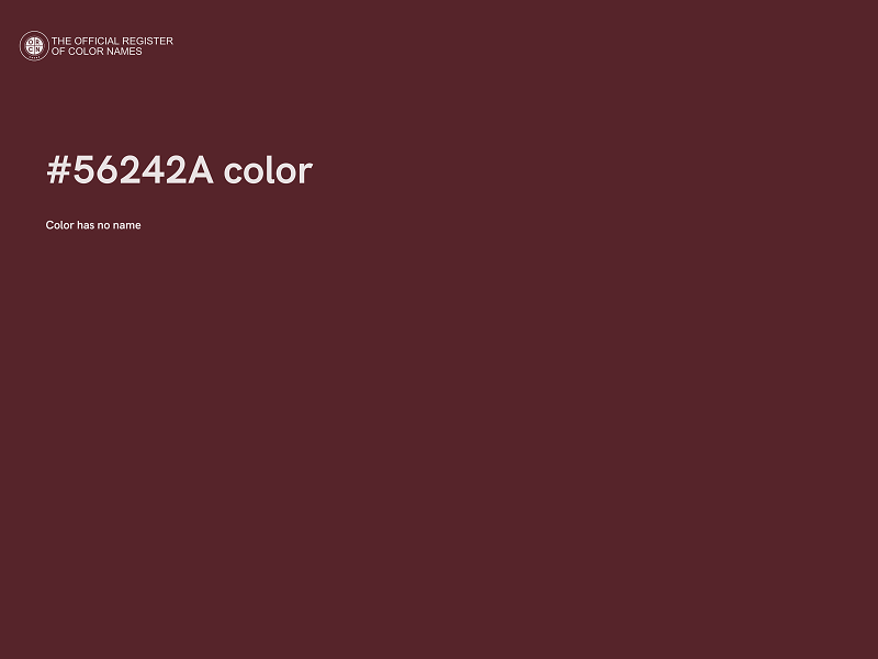 #56242A color image