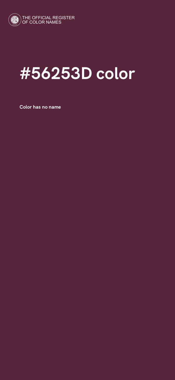 #56253D color image