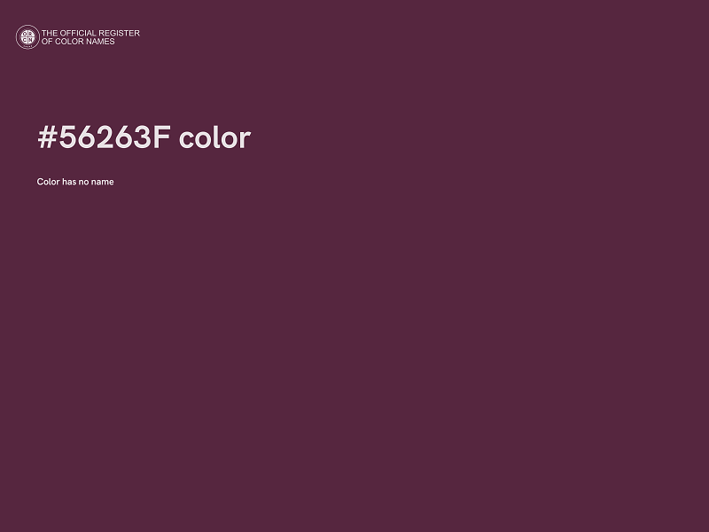 #56263F color image