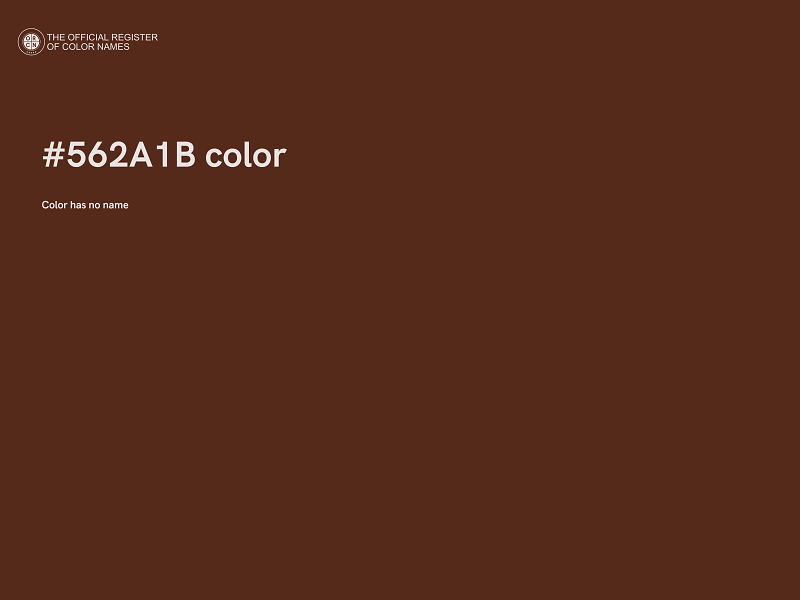 #562A1B color image