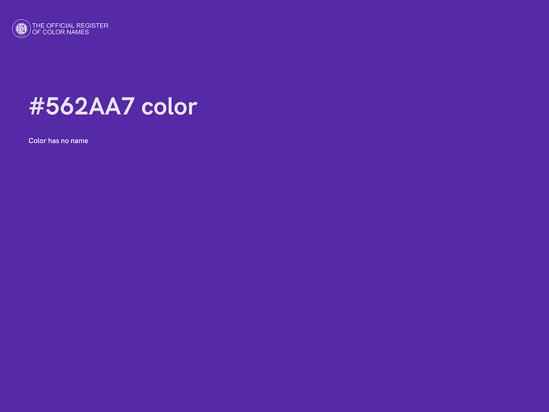 #562AA7 color image