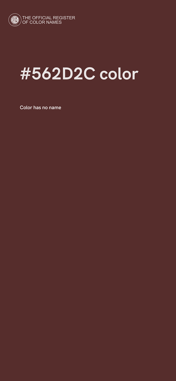 #562D2C color image