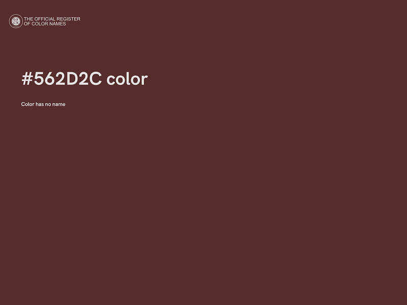 #562D2C color image