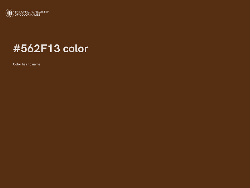 #562F13 color image