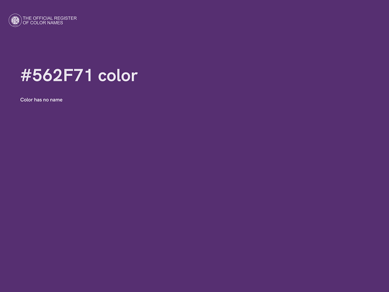 #562F71 color image