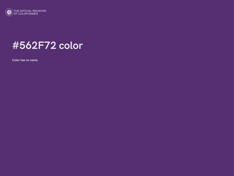 #562F72 color image