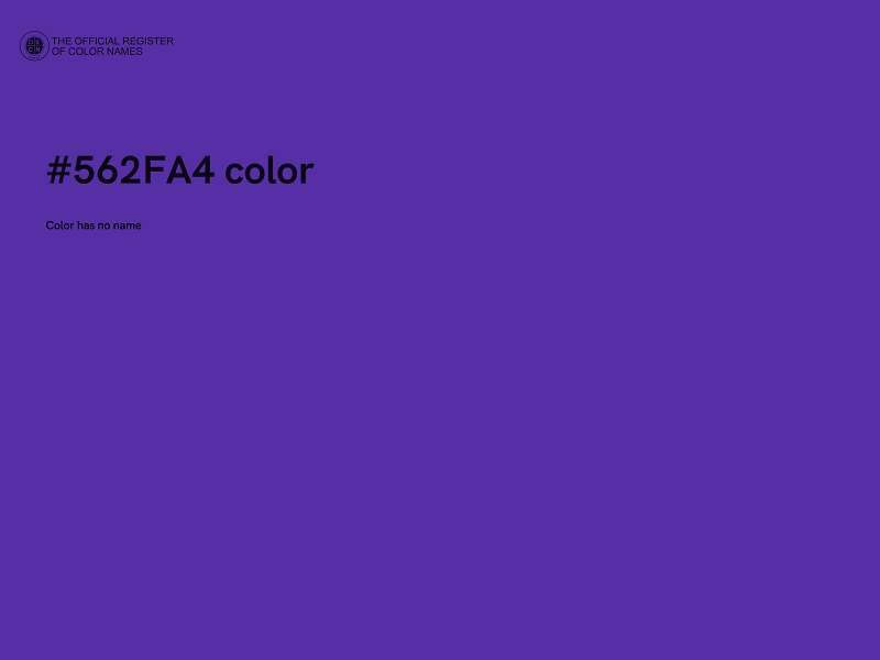 #562FA4 color image