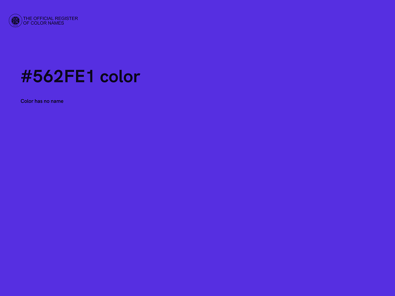 #562FE1 color image