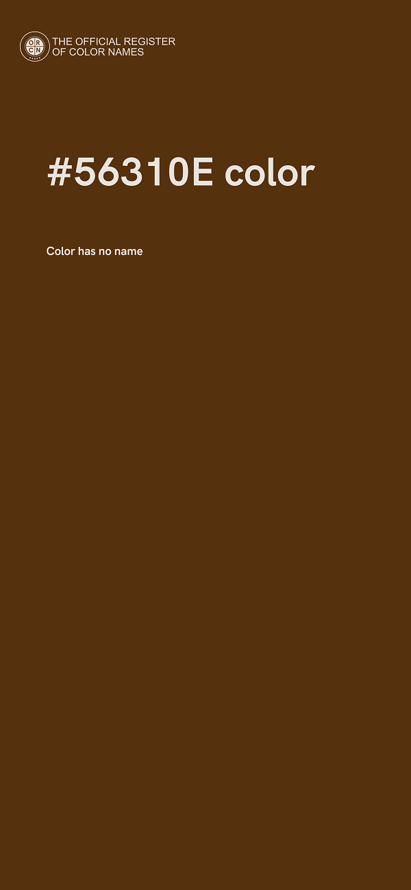 #56310E color image