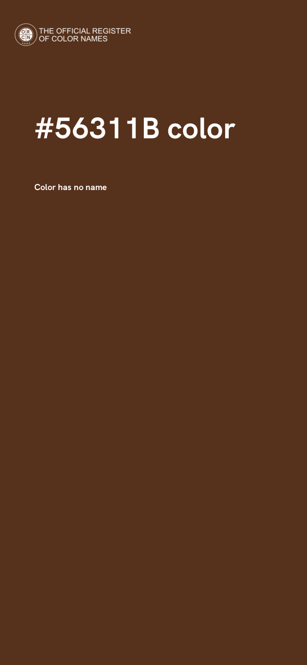 #56311B color image
