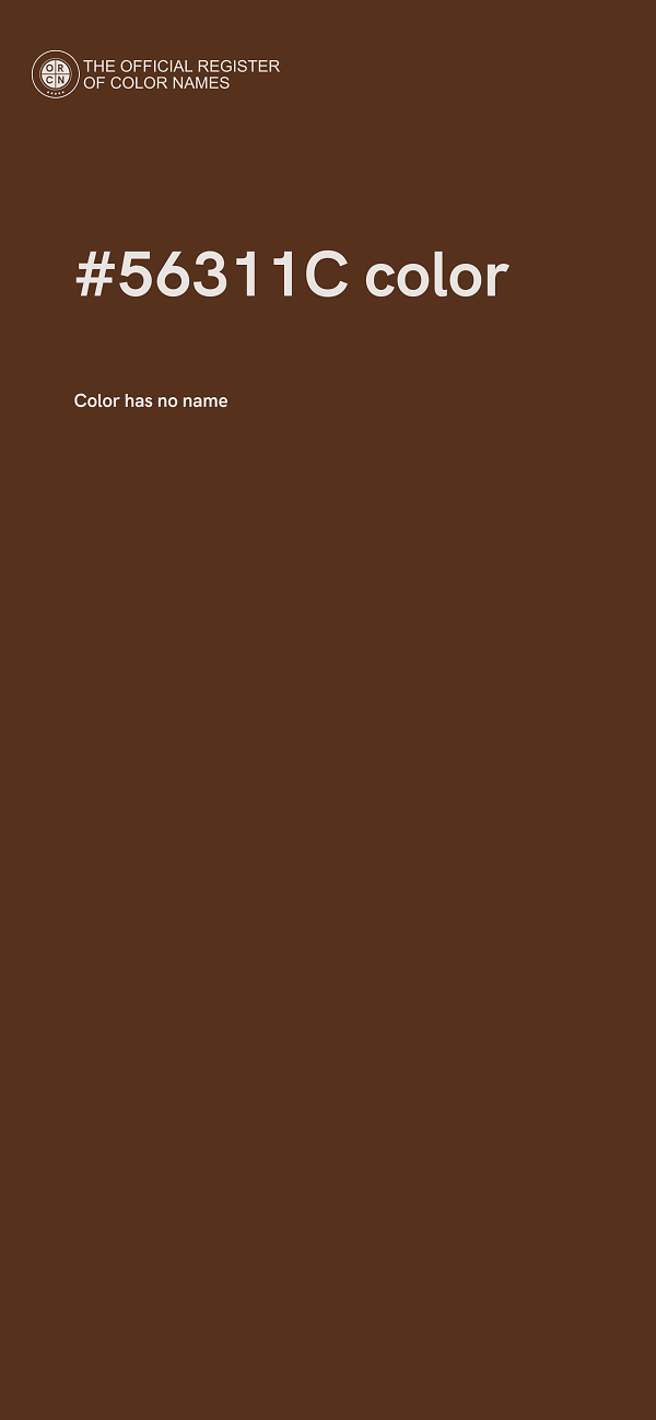 #56311C color image