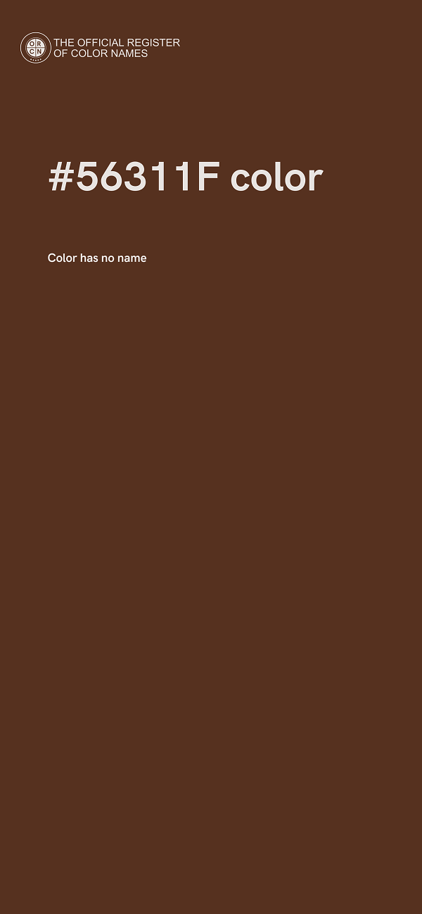 #56311F color image