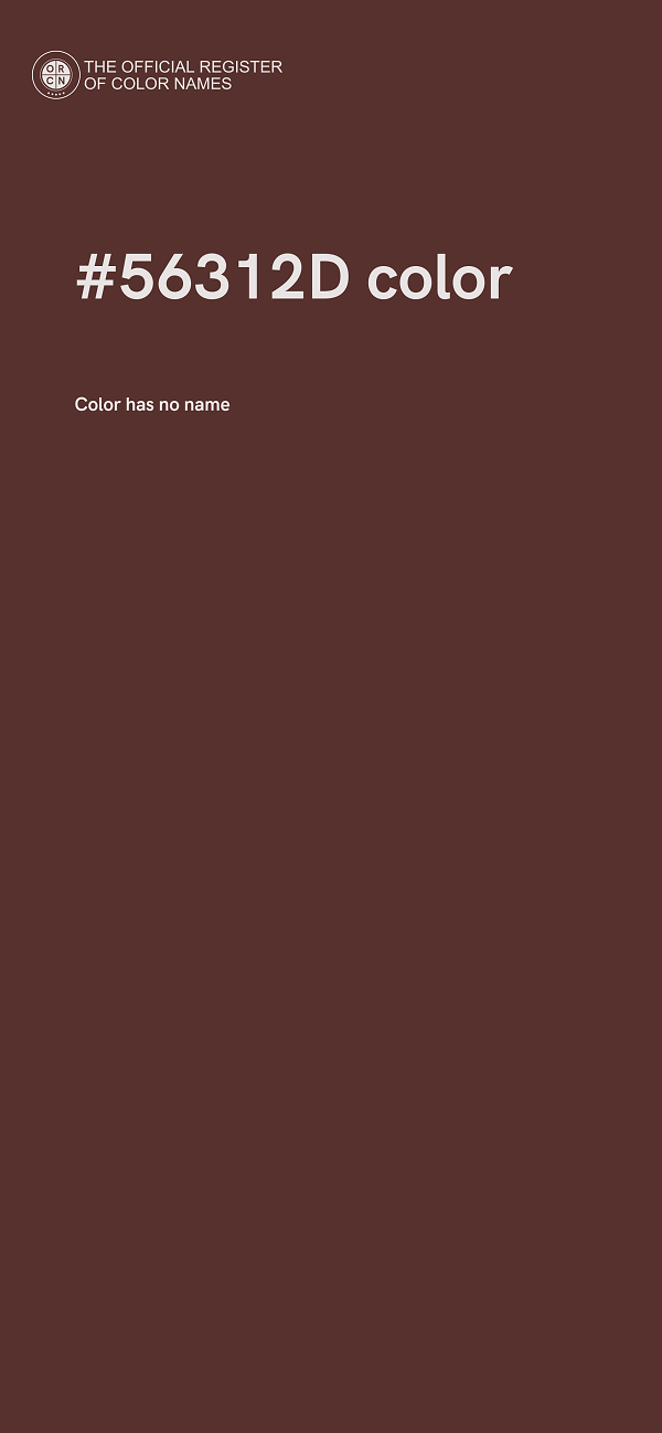 #56312D color image