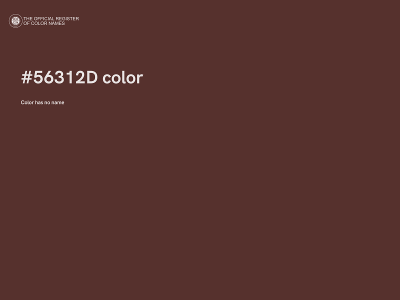 #56312D color image
