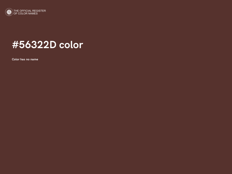 #56322D color image