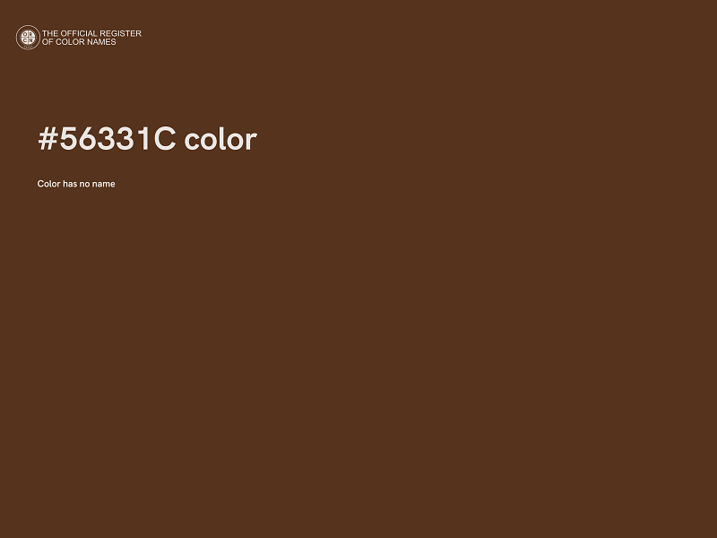 #56331C color image