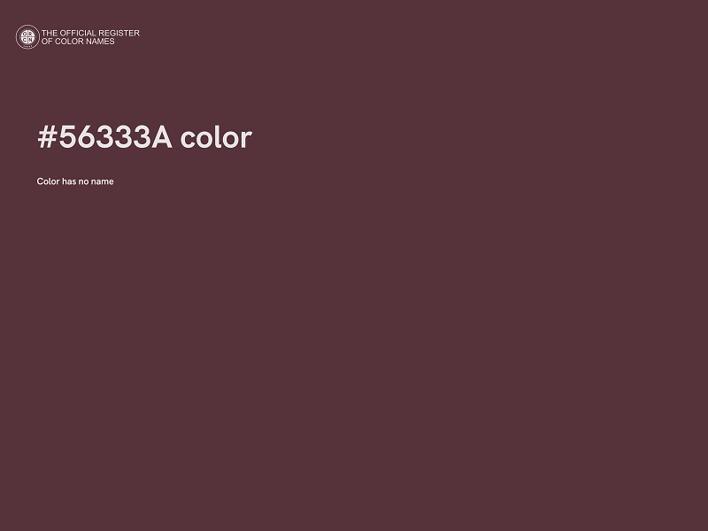 #56333A color image