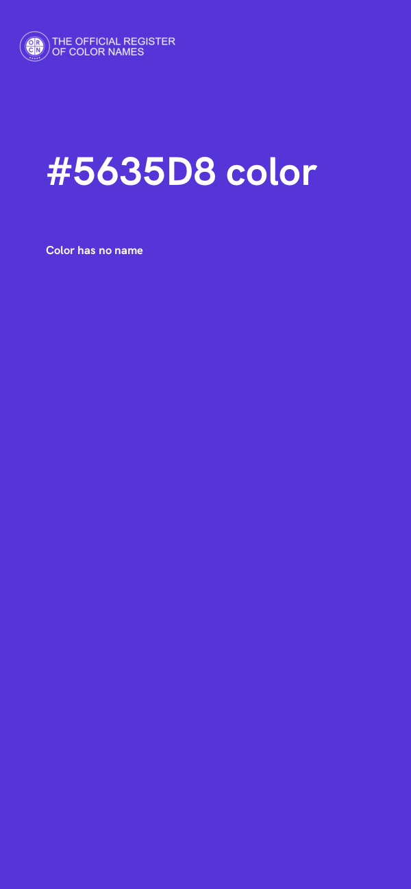 #5635D8 color image