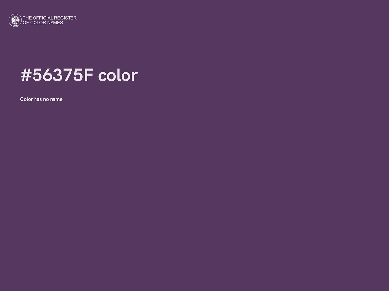 #56375F color image
