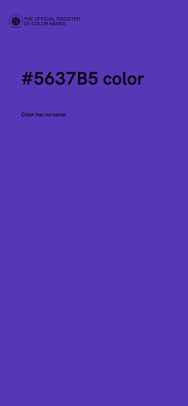 #5637B5 color image