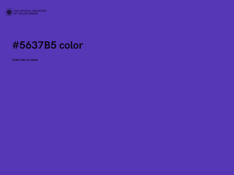 #5637B5 color image