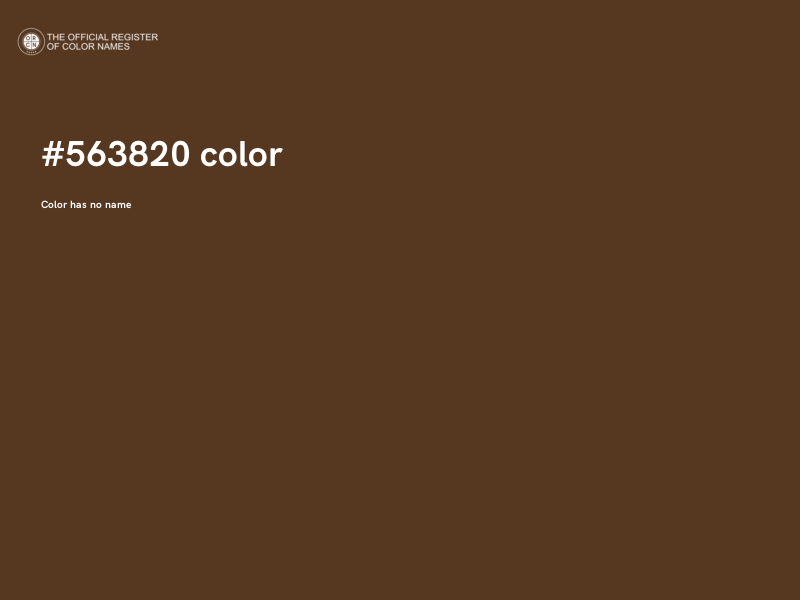 #563820 color image