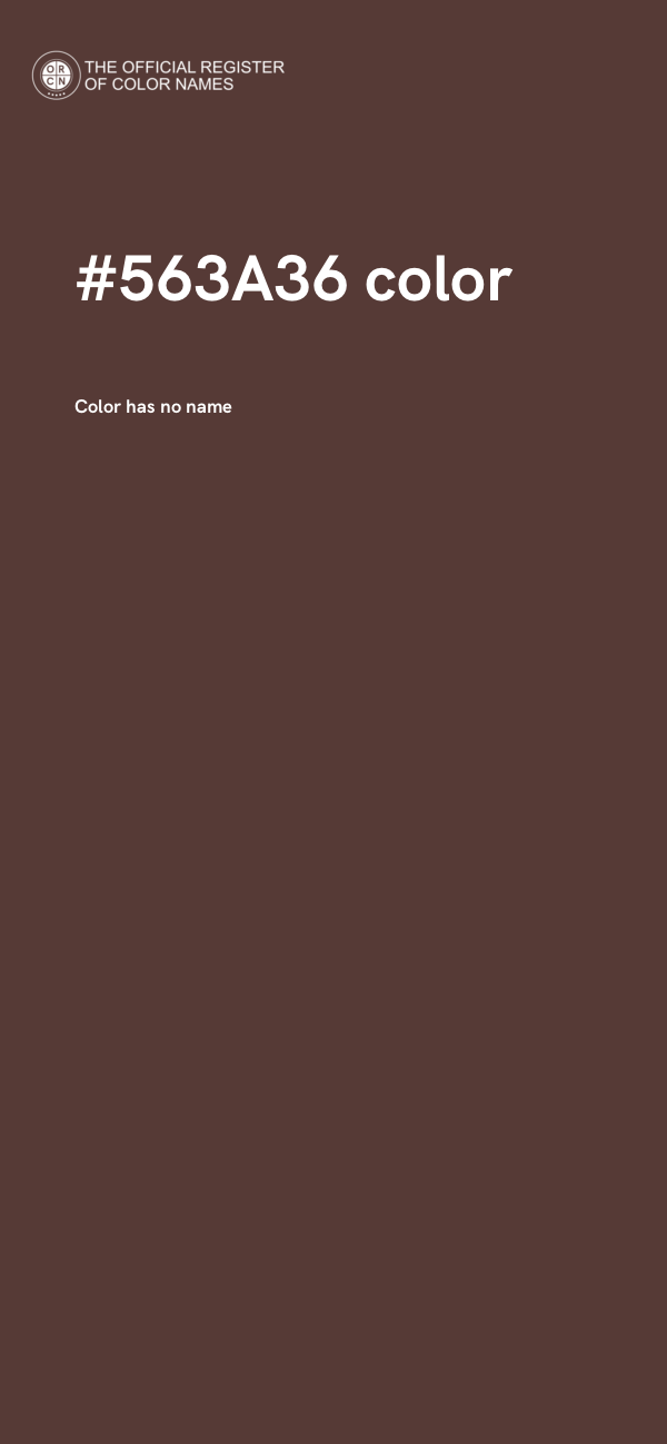 #563A36 color image