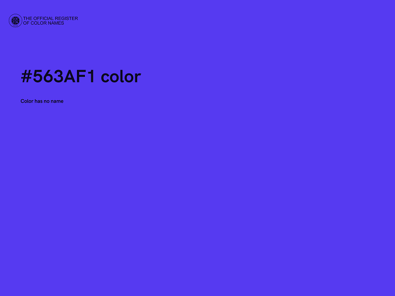 #563AF1 color image